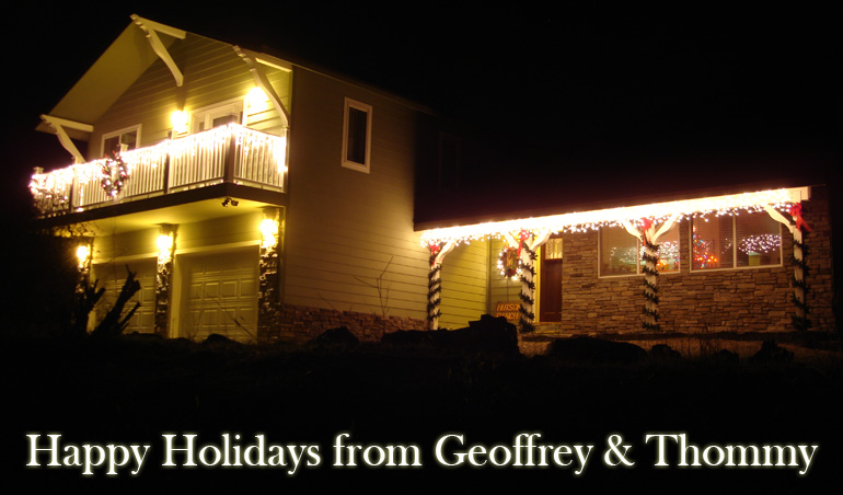 Happy Holidays from Geoffrey & Thommy